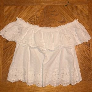 Off the shoulder crop top